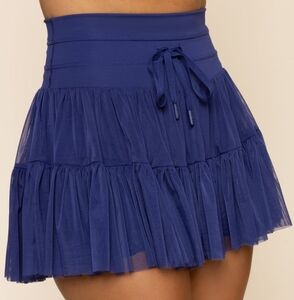 Popflex Active Blogilates Cassey Ho Pirouette Skort Sapphire Blue Size Large